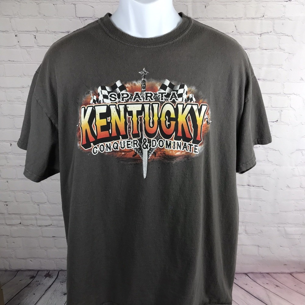 2018 Sparta Kentucky Gladiators of Speed Shirt Men XL Racing Cars Graphic Tee - Picture 4 of 5